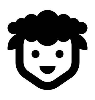 koyun yassı vektör simgesi