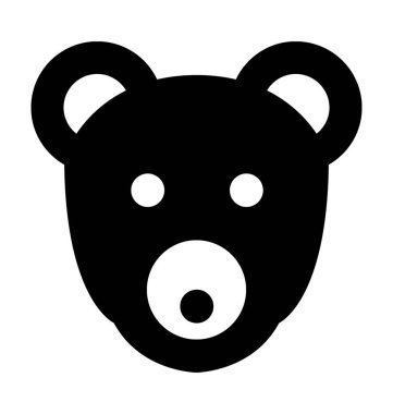 Düz vektör simge ayı