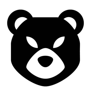 Düz vektör simge ayı