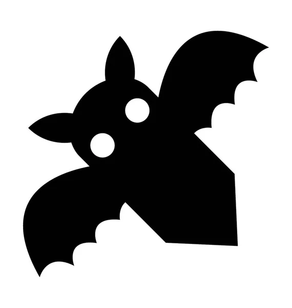 Bat Icône Vectorielle Plate — Image vectorielle