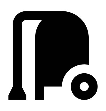 Elektrikli süpürge düz vektör simgesi