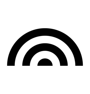 Gökkuşağı düz vektör simgesi