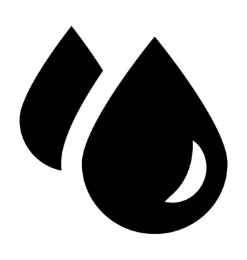 Damlacık düz vektör simgesi