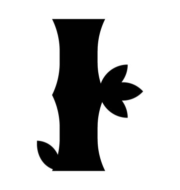 Bambu Stick düz vektör simgesi