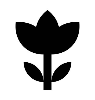 Küçük bitki düz vektör simgesi