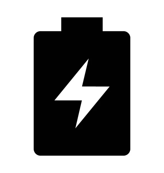 Batterieladung Flache Vektorsymbol — Stockvektor