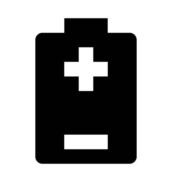 Mobile Batterie Flache Vektor Symbol — Stockvektor