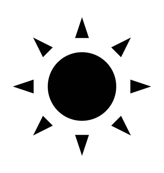Sun Flat Vector Icon — Stock Vector