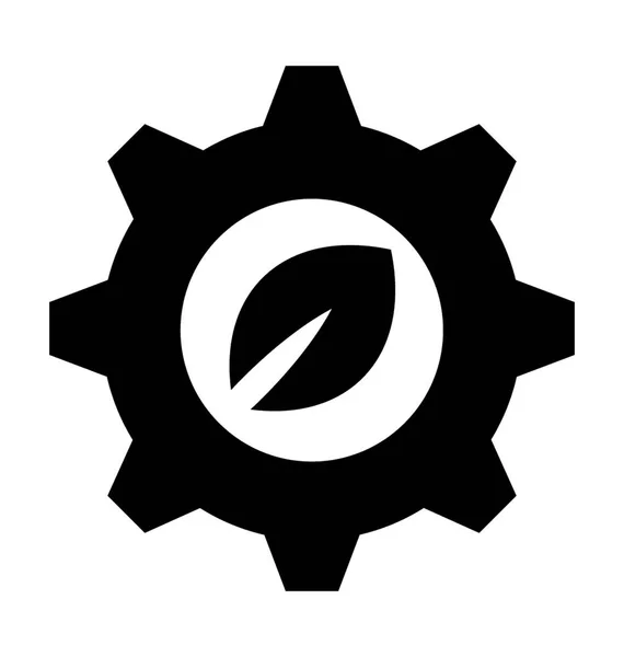 Eco Mechanism Flat Vector Icon — Vector de stoc