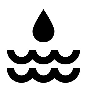 Gölet düz vektör simgesi