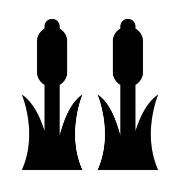 Lale tomurcukları düz vektör simgesi