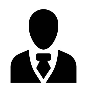 İşadamı Düz Vektör Simgesi