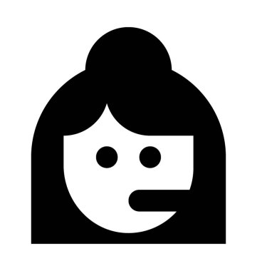 Müşteri temsilcisi düz vektör simgesi