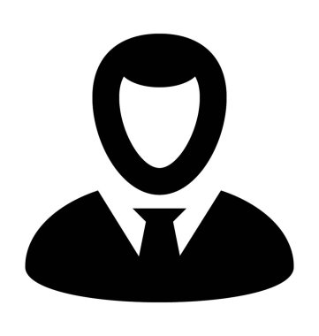 İşadamı Düz Vektör Simgesi