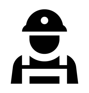 İş düz vektör simgesi