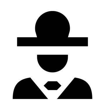 Casus düz vektör simgesi