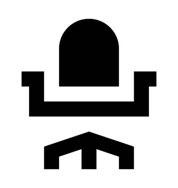 Döner Sand düz vektör simgesi