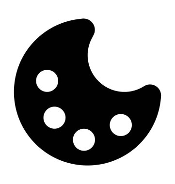 Paleti düz vektör simgesi