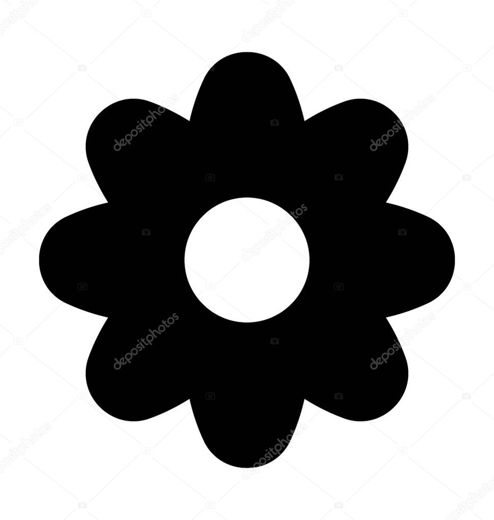 Hoya Flower Flat Vector Icon