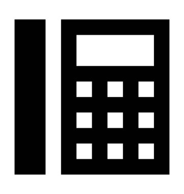 Sabit hat düz vektör simgesi