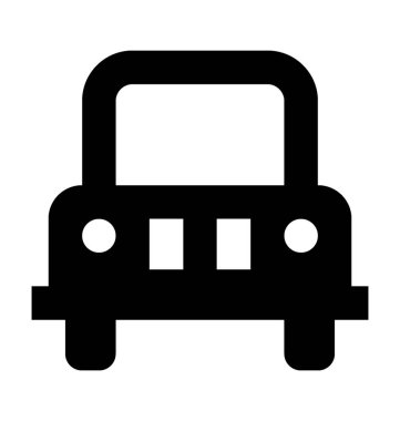 Jeep düz vektör simgesi