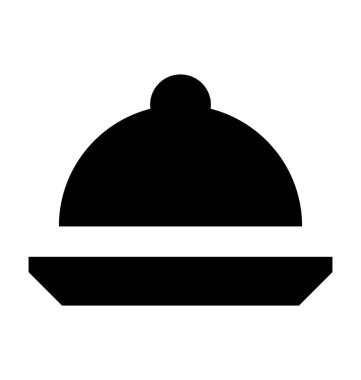 Tabağı düz vektör simgesi