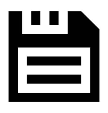 Bellek Kartı Düz Vektör Simgesi