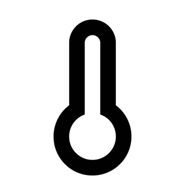 Termometre Düz Vektör Simgesi