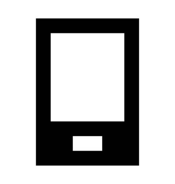 telefon düz vektör simgesi