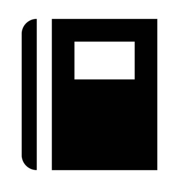 notepad düz vektör simgesi