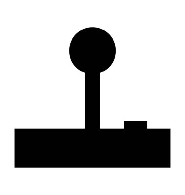 joystick düz vektör simgesi