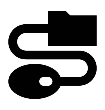 Klasör düz vektör simgesi gidin