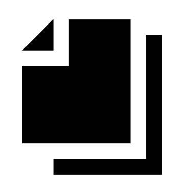 Vektör simgesi iki belge düz