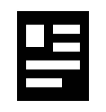 Özgeçmiş düz vektör simgesi