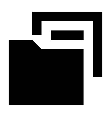 Dosya depolama düz vektör simgesi 