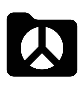 Grafik klasör düz vektör simgesi