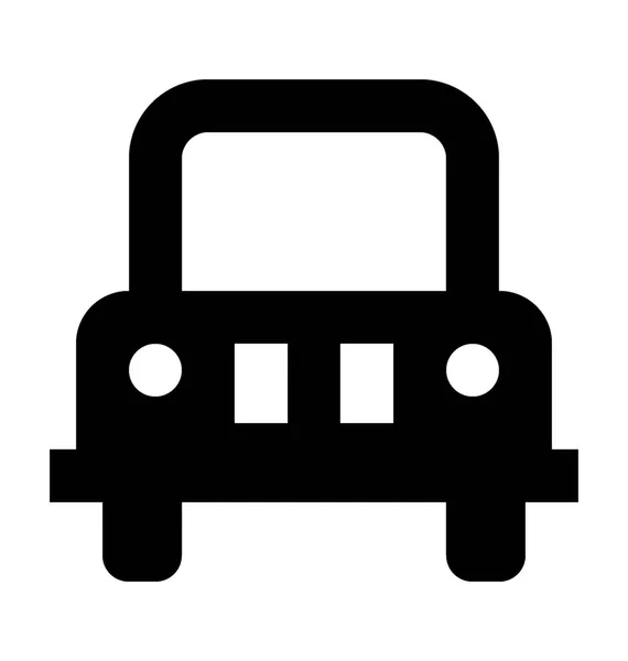 Jeep Düz Vektör Simgesi — Stok Vektör