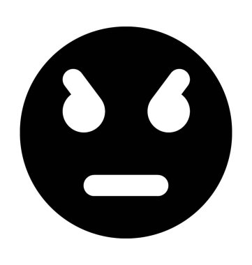 Gülen düz vektör simgesi