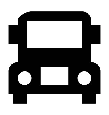 Otomobil Düz Vektör Simgesi