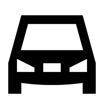 Otomobil Düz Vektör Simgesi