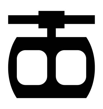 İp yolu düz vektör simgesi