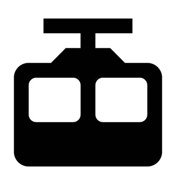 İp yolu düz vektör simgesi