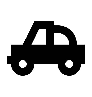 Otomobil Düz Vektör Simgesi