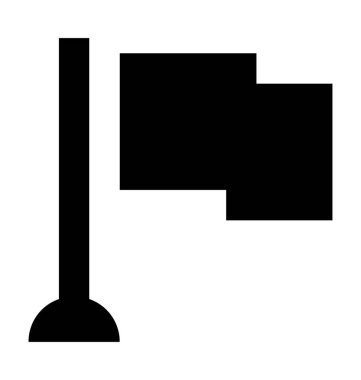 Bayrak Düz Vektör Simgesi