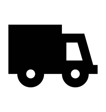 Van düz vektör simgesi