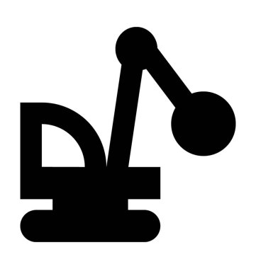 Çekici kamyon düz vektör simgesi