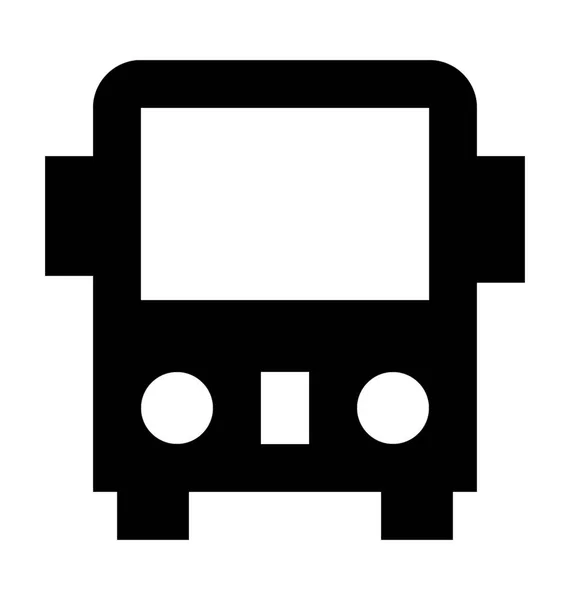 Bus Flat Vector Icon — Stock Vector