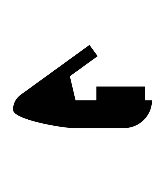 Jet Ski Lapos Vector Icon — Stock Vector