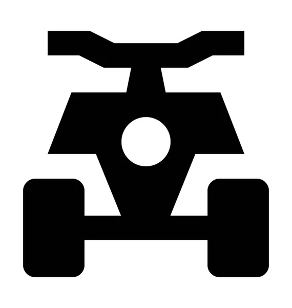 Quad Bike Platte Vector Icon — Stockvector