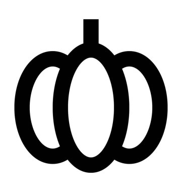 Dolmalık biber düz vektör simgesi